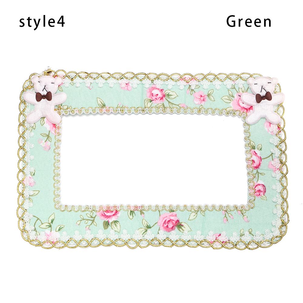 Lace Modern Home Decor Light Socket Decoration Switch Wall Stickers Switch Protective Cover Switch Socket Sticker: Green-style4