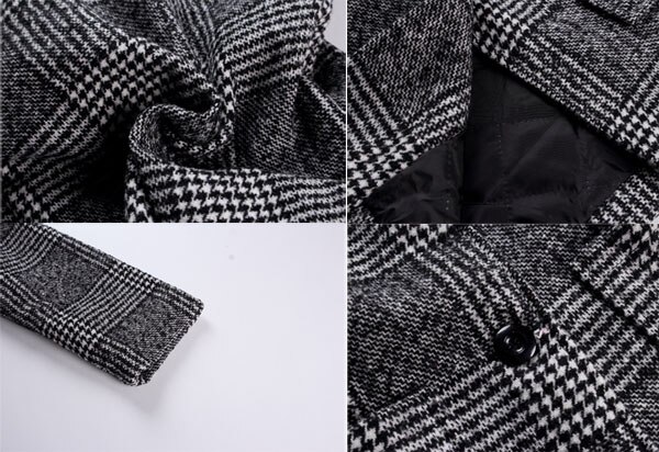 Meisje wollen jas en kinderen lange windjack