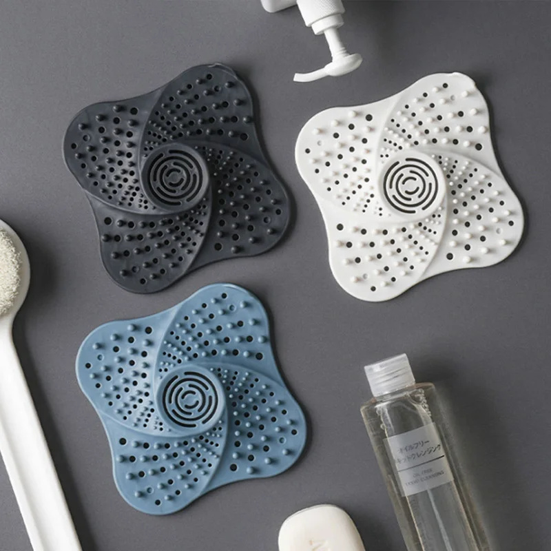 Douche Haarfilter Stopper Anti-blokkering Haar Catcher Zeef Riool Badkamer Afvoerputje Cover Aanrecht Deodorant Val Plug