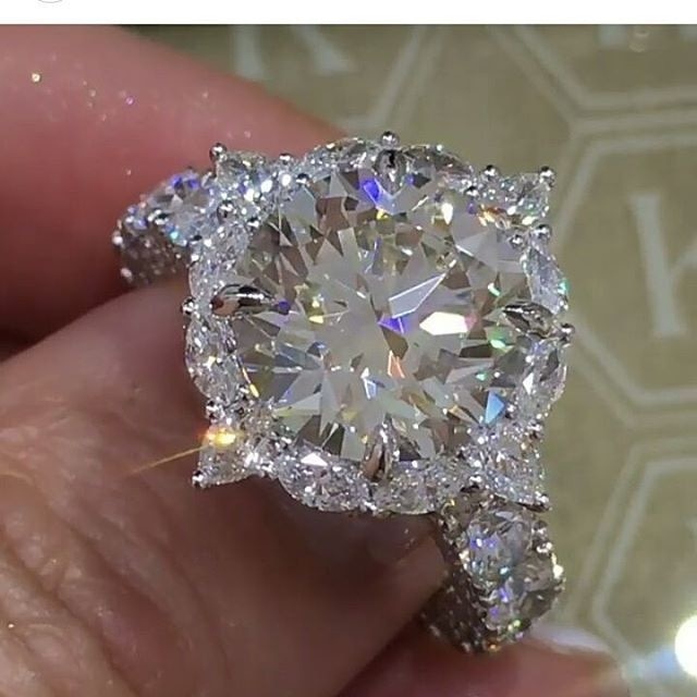 Grande anel de zircônia cúbica moda jóias de casamento feminino anel de noivado feminino anel de cristal presente de festa jóias anillos