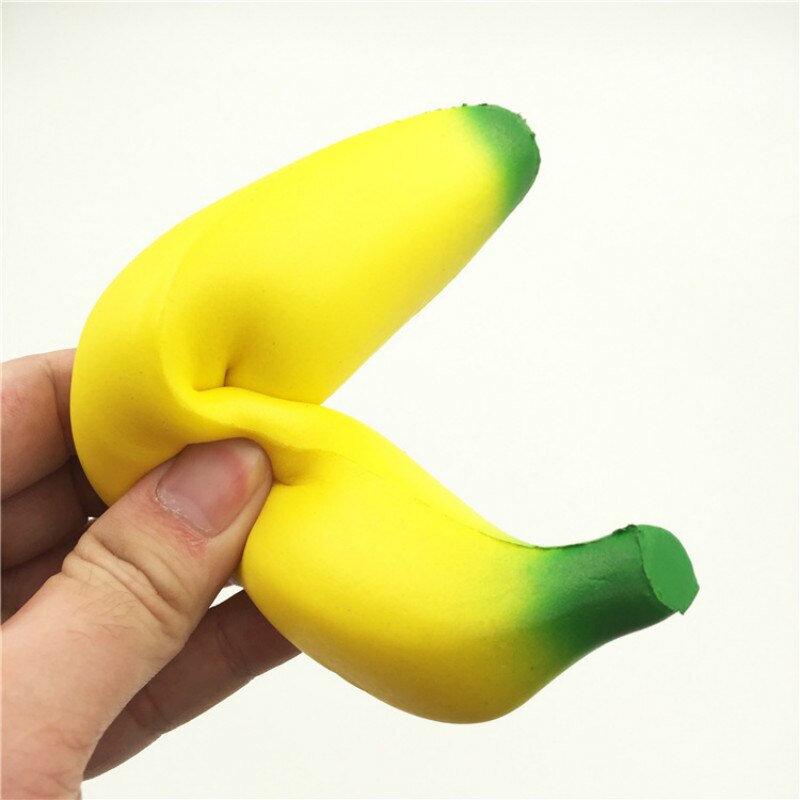 ZUCZUG Banane Squishy Langsam steigend Weihnachten Dekor Nette Jumbo Simulieren Telefon Riemen Anhänger quetschen betonen strecken Brot freundlicher