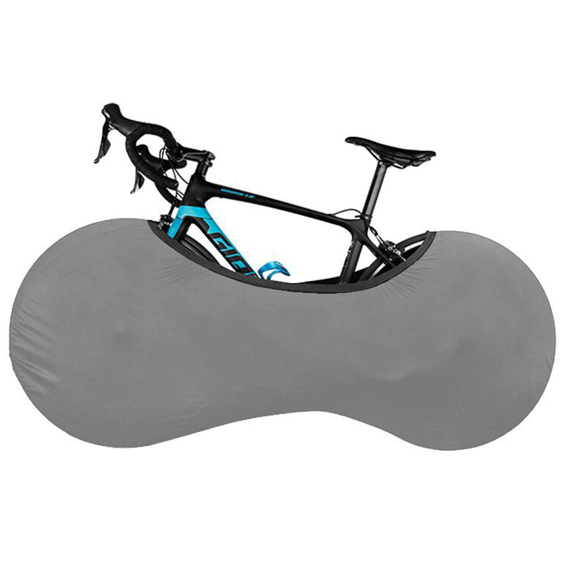 Cubierta protectora para bicicleta de montaña, equipo protector para bicicleta de carretera, cubierta de marco de ruedas antipolvo, bolsa de almacenamiento a prueba de arañazos, accesorios para bicicleta: Castaño