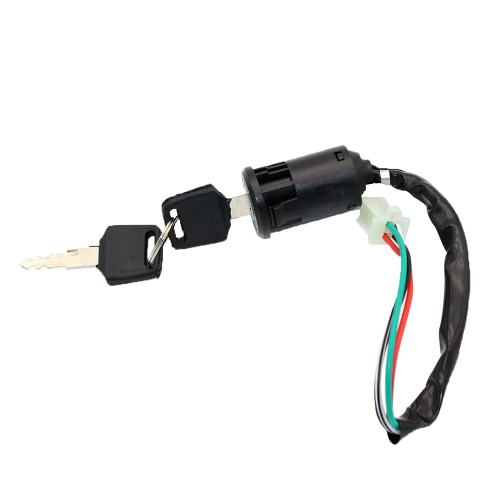 1 Set ATV Ignition Key Switch Universal 4 Wires Ignition Keys Start Switch Lock Key For 50/110/125/250cc PIT Quad Bike ATV