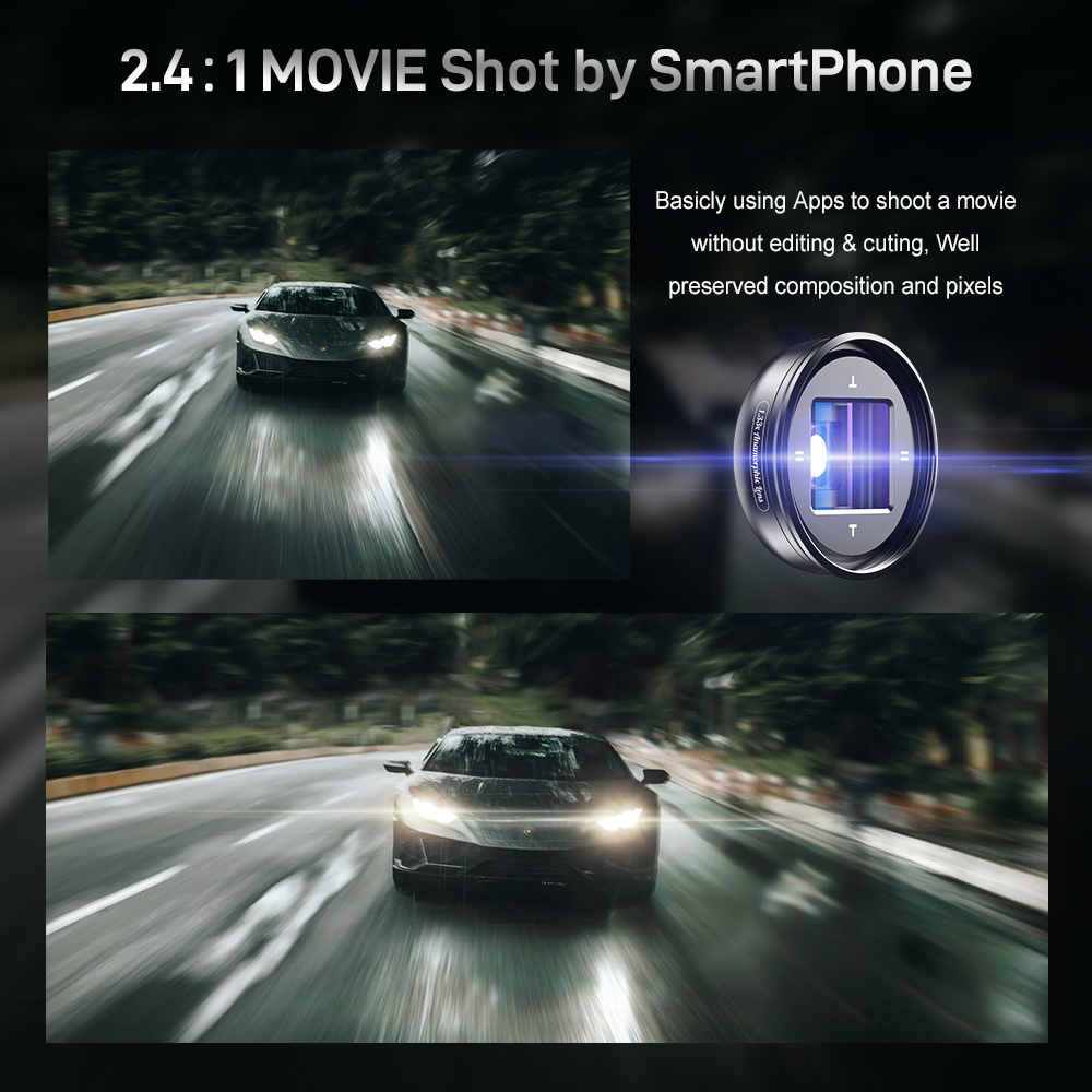 Hd 4K 1.33x Professionele Lens Met Universal 16x Draad Clip Breedbeeld Camera Lens Vlog Filmopnamen Smartphone Lens