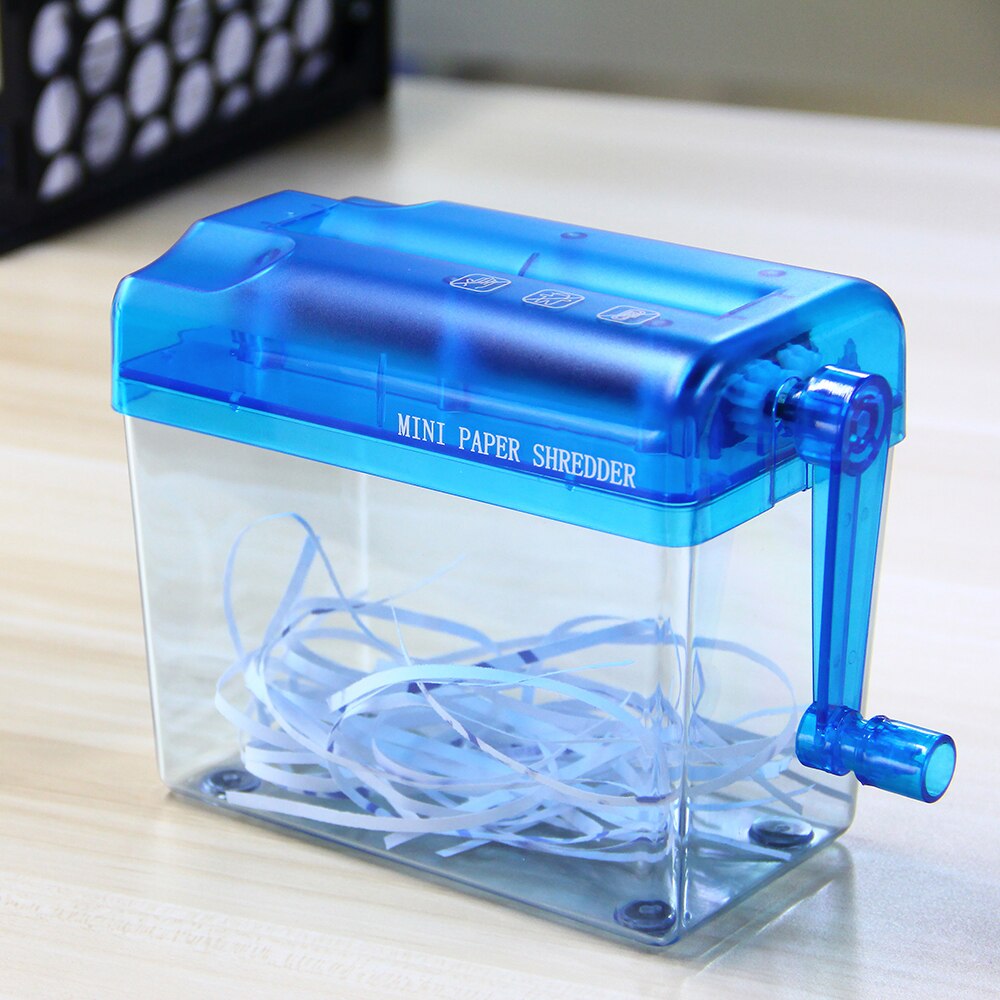 A6 Mini Handleiding Shredder Draagbare Papier Cutter Strip Cut Machine Papier Documenten Snijgereedschap Home Office Desktop Briefpapier