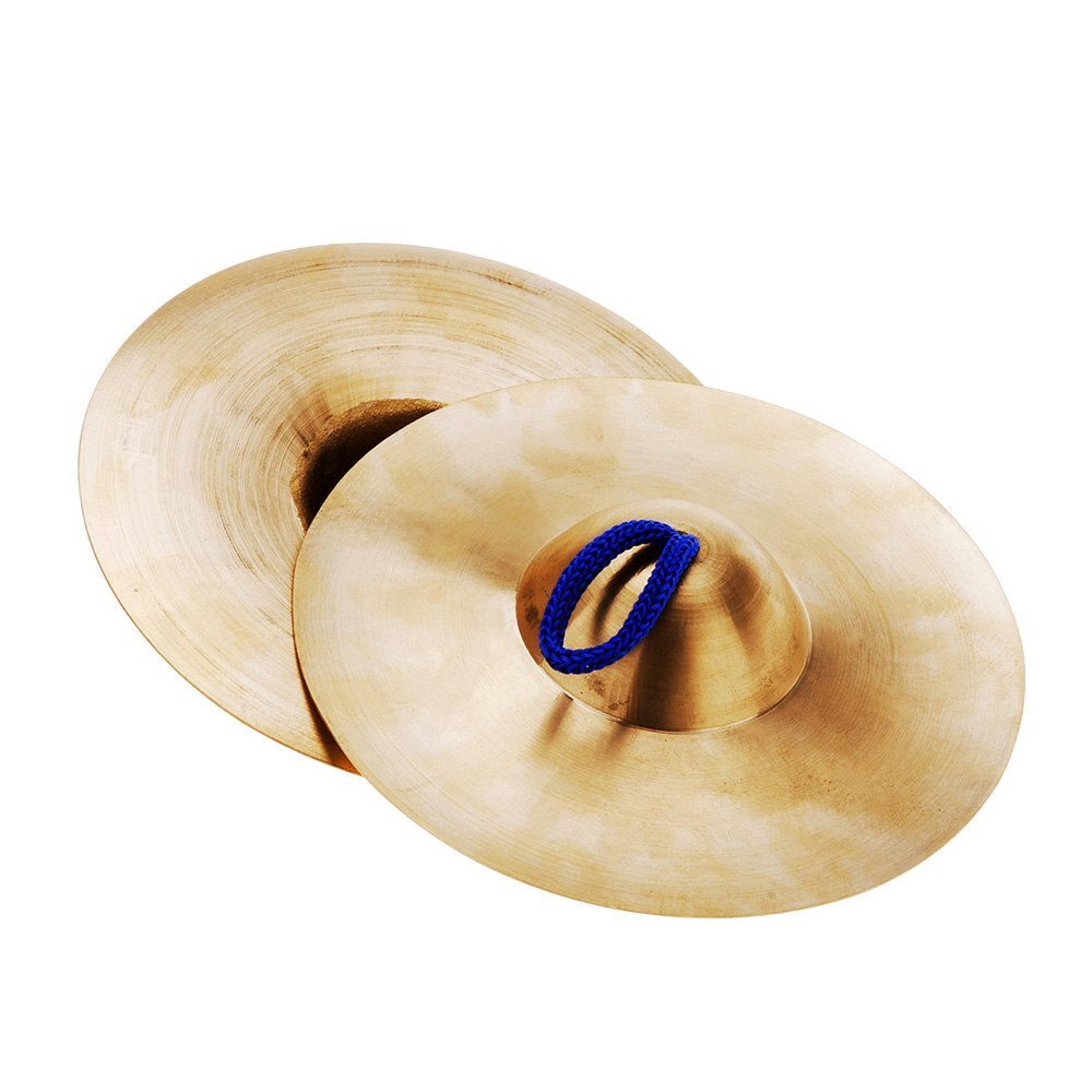 15 cm/5.9in Mini niños pequeños de cobre mano platillos Gong Band ritmo Beats percusión instrumento musical de juguete