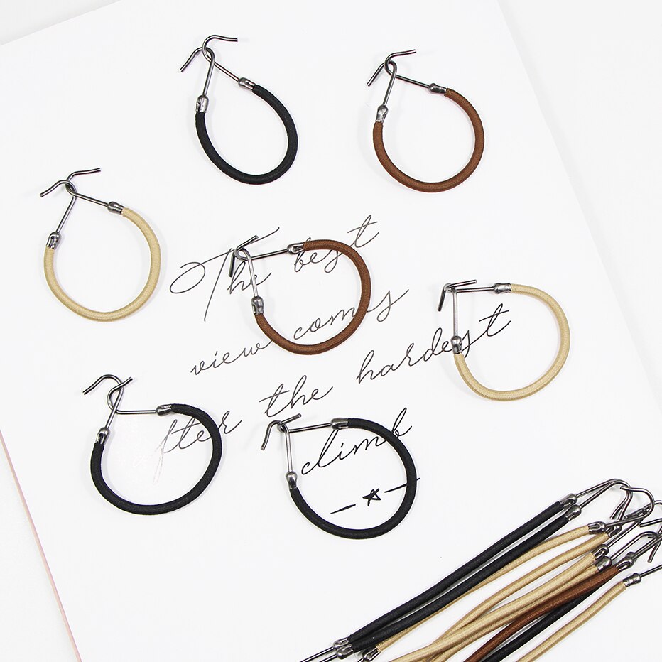 Crochet élastique en caoutchouc pour cheveux, 10 pièces, bandes de cheveux pour femmes, queue de cheval, crochets de gomme, accessoires pour cheveux, cravates, outils de coiffure