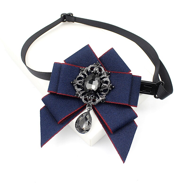 Klassieke Strikjes Stropdas Lint Strass Corsage Bowtie Das Voor Mannen Kids Formele Kleding Accessoires: Rood