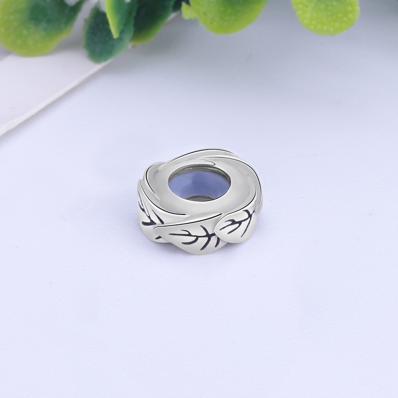 Authentic 925 Sterling Silver Smooth Round Spacer Stopper Beads Fit Original Bracelets For Jewelry making