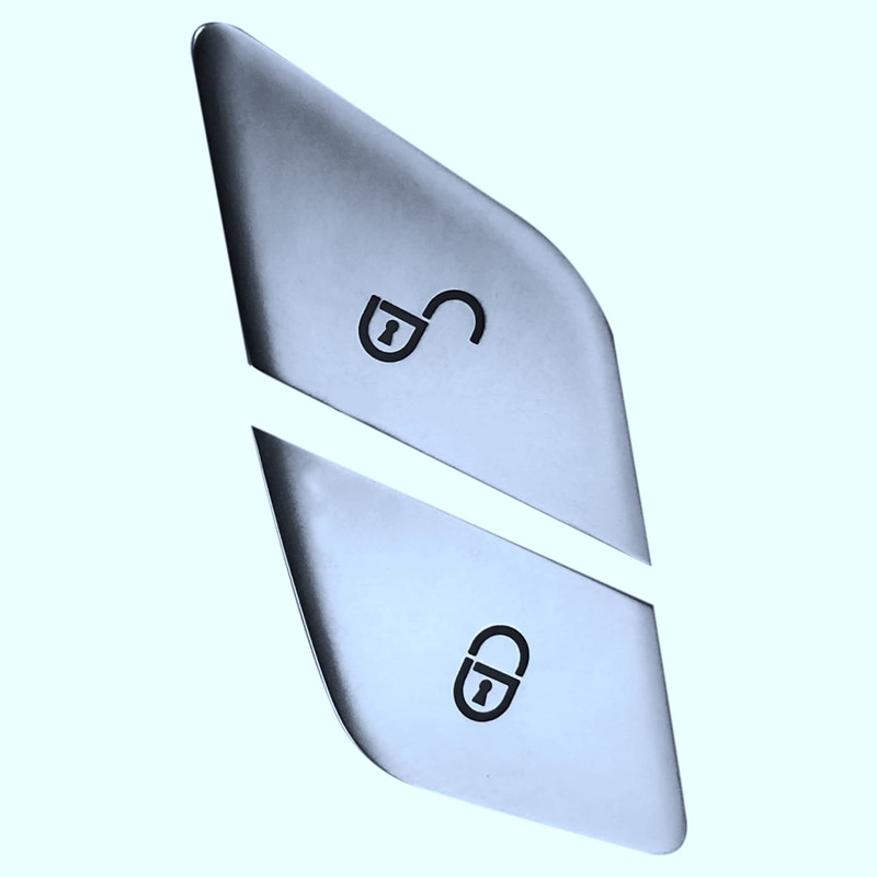 Interruptor para puerta de coche, botones de desbloqueo, cubierta de decoración embellecedora, para Benz W205 W213 X253 C E Class GLC (copiloto)