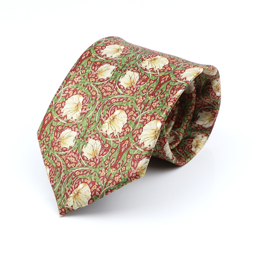 Stropdas in elandstijl met bloemenprint, gemaakt van zacht aanvoelend groen polyester, geschikt voor mannen en vrouwen, voor bruiloften, feestjes en casual gelegenheden.: Legergroen