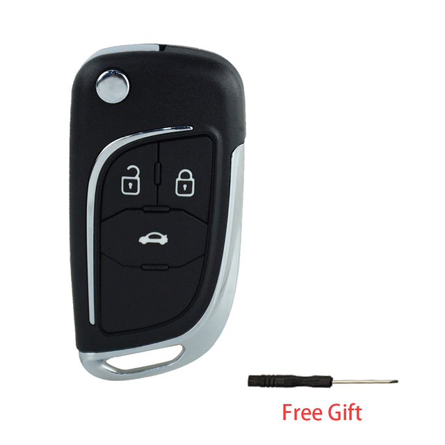 Okeytech-carcasa de llave remota de coche con tapa modificada, 2/3/4/5 botones, para Lova Chevrolet Aveo Cruze, Opel, Vauxhall, Zafira, Astra, Insignia: 3 Buttons / For Opel