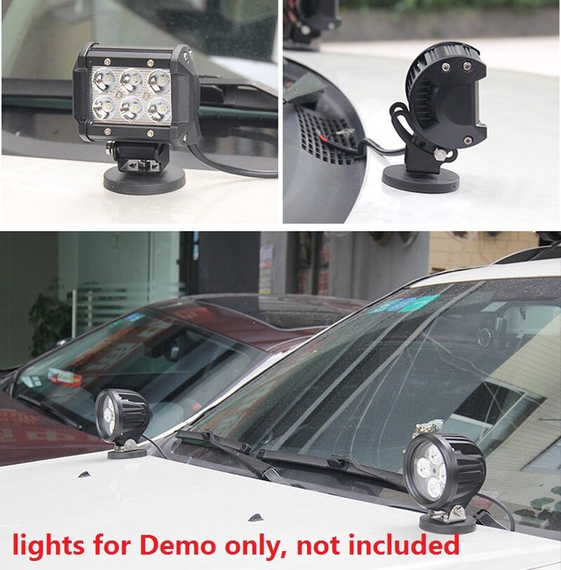 D66/D88 Rubber Magnet light base Car Truck Led work light Spotlight Led light bar Magnetic light Mounting Stand holder bracket