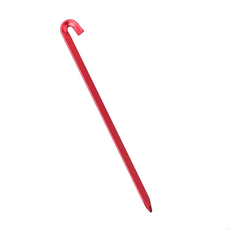 C4DE Long Tent Peg Aluminum Alloy Tent Stakes Peg Camping Tent Hook Ground Anchors Outdoor Canopy Stake Camping Accessories