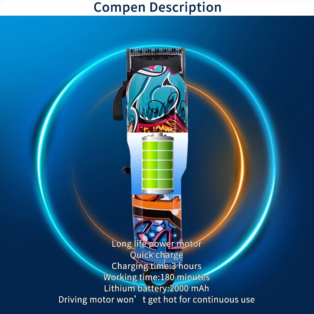 RESUXI Electric Hair Clipper for men Interchangeable Cutting Machine Hair Removal beard trimmer shaver Styling Tool