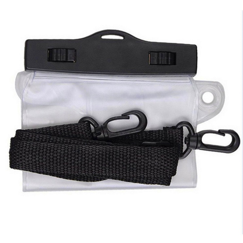 Portátil À Prova D' Água Saco Caso Bolsa Para Walkie Talkie Two-Way Radios Completa Protector Cobrir Titular 2-forma Com colhedor