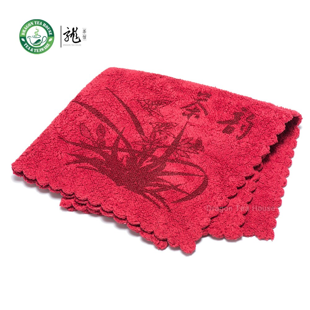 Chinese Gongfu Thee Tafel Schoonmaakdoekje Handdoek 30*30 cm Rood