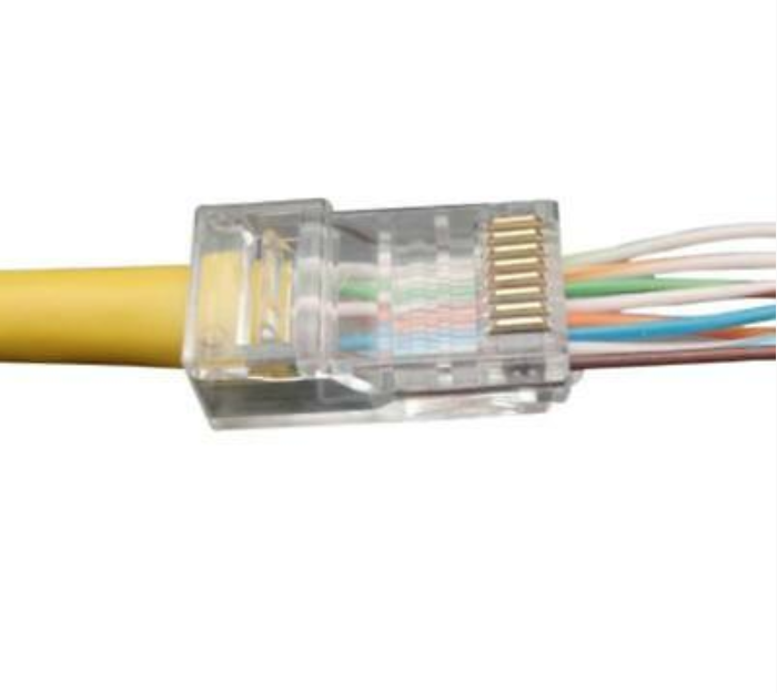 100 Pcs RJ45 Network Modular Plug 8P8C CAT5e Cable Connector End Pass Through