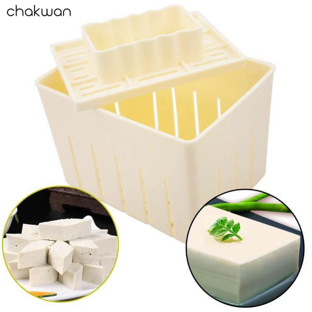 DIY Plastic Soybean Curd Tofu Press Maker Mold Box Homemade Kitchen Tools With Cheese Cloth Kitchen Cooking Tool - Intl