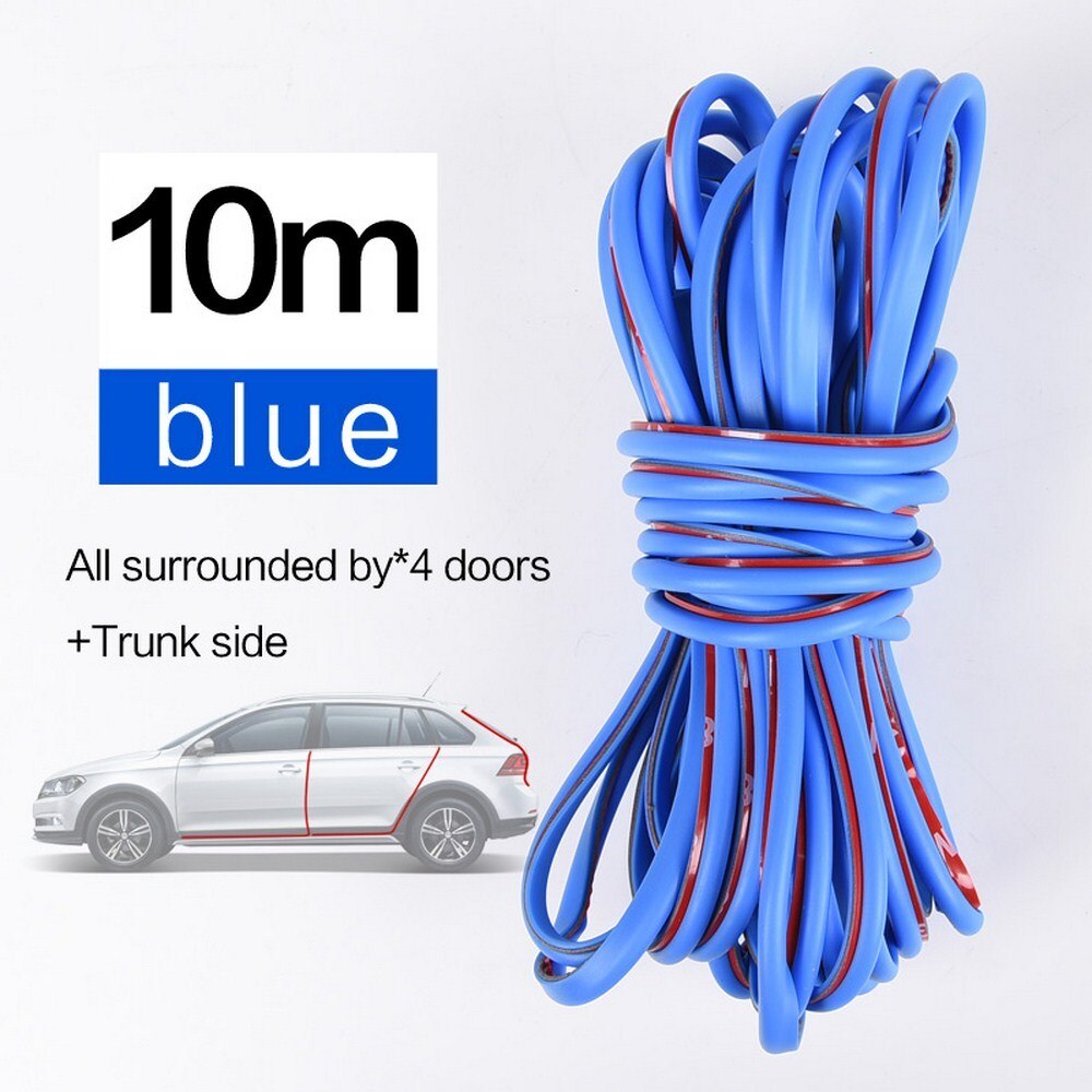 10 M Auto Deur Anti-Collision Strip Anti-geluid Rubberen Afdichting Stok Seal