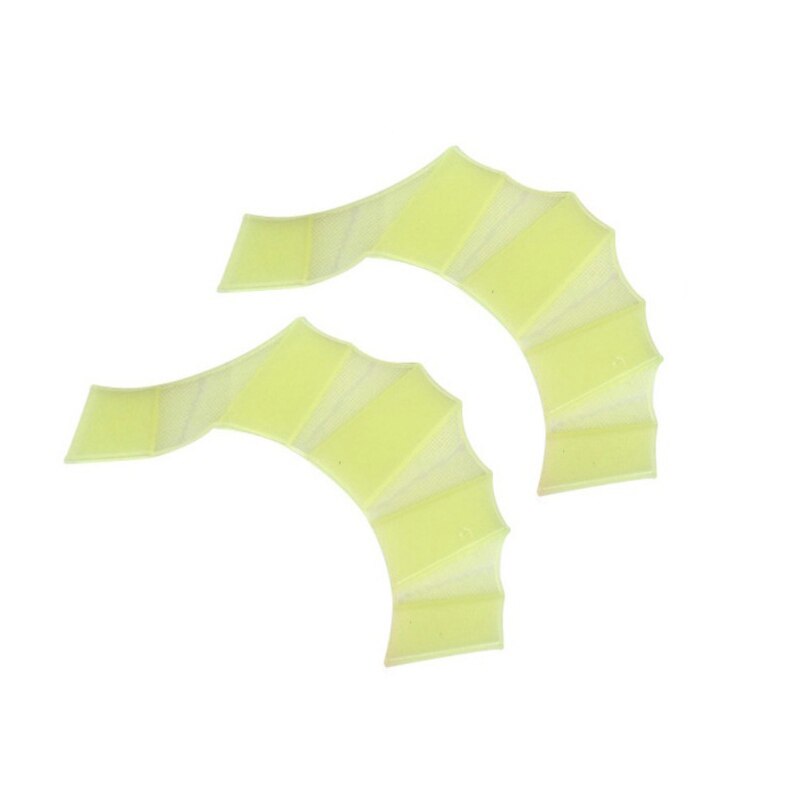 Aletas de mano de rana nadadora, fajas de silicona, guantes con correas para los dedos, paleta para principiantes, conjunto de 2 piezas de entrenamiento