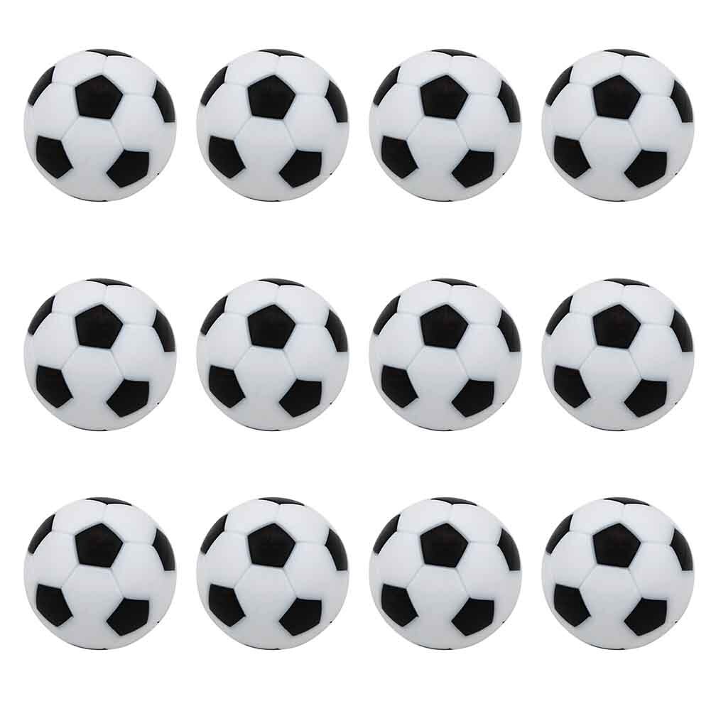 12pcs Replacement Ball Mini Soccer Accessories Table Football Set For Kids Durable Round Activity Entertainment Indoor Game