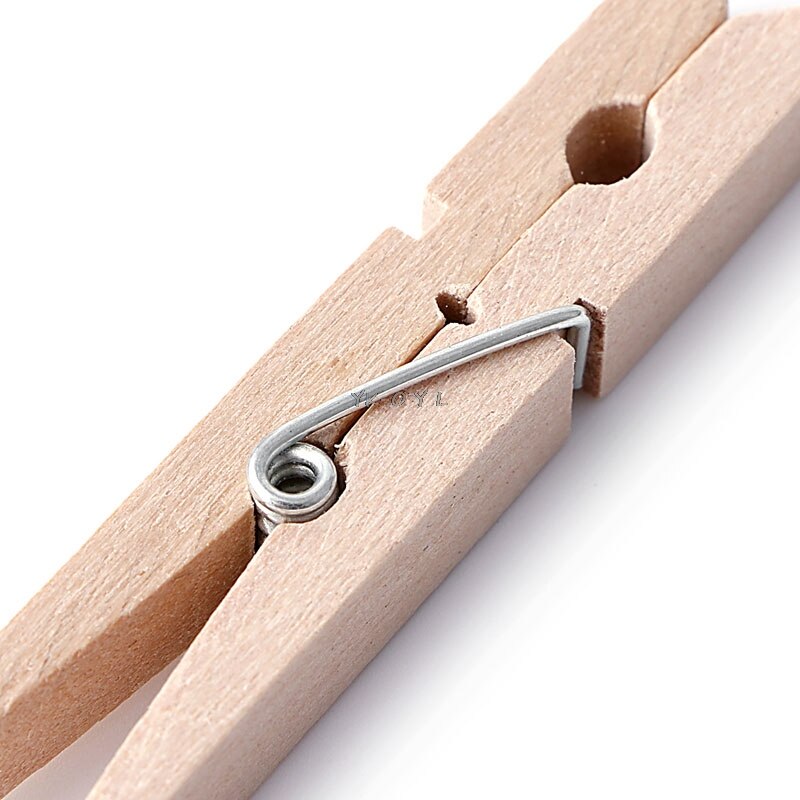 50pcs Mini Natural Wood Clothes Pegs For Craft Events Photo Paper Peg Pin Clothespin Craft Clips Office Stationery