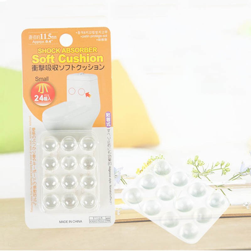 24Pcs Cabinet Door Accessories Shock Absorber Anti Slip Bumper Damper Buffer Pad Self Adhesive Bathroom Accessories set: Default Title