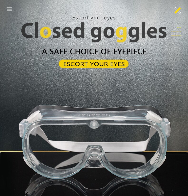 Full Face Cover Anti Virus Safety Glasses Women Men Protection Transparent Anti Spray Waterproof Lab Work Safety Goggles