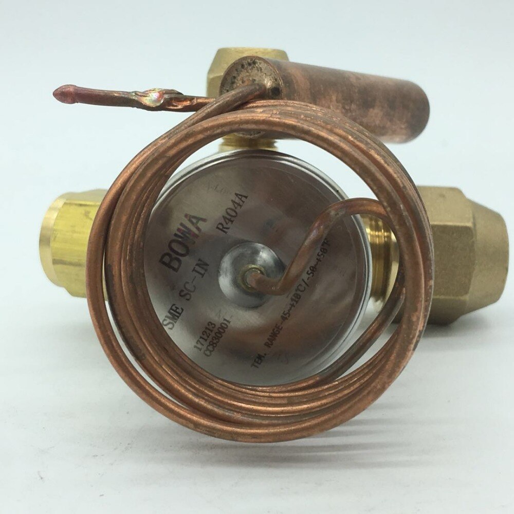 5HP, R404a expansion valve kits (known as meter devices) provide wide liquid refrigerant injection adjustment ranges in freezers