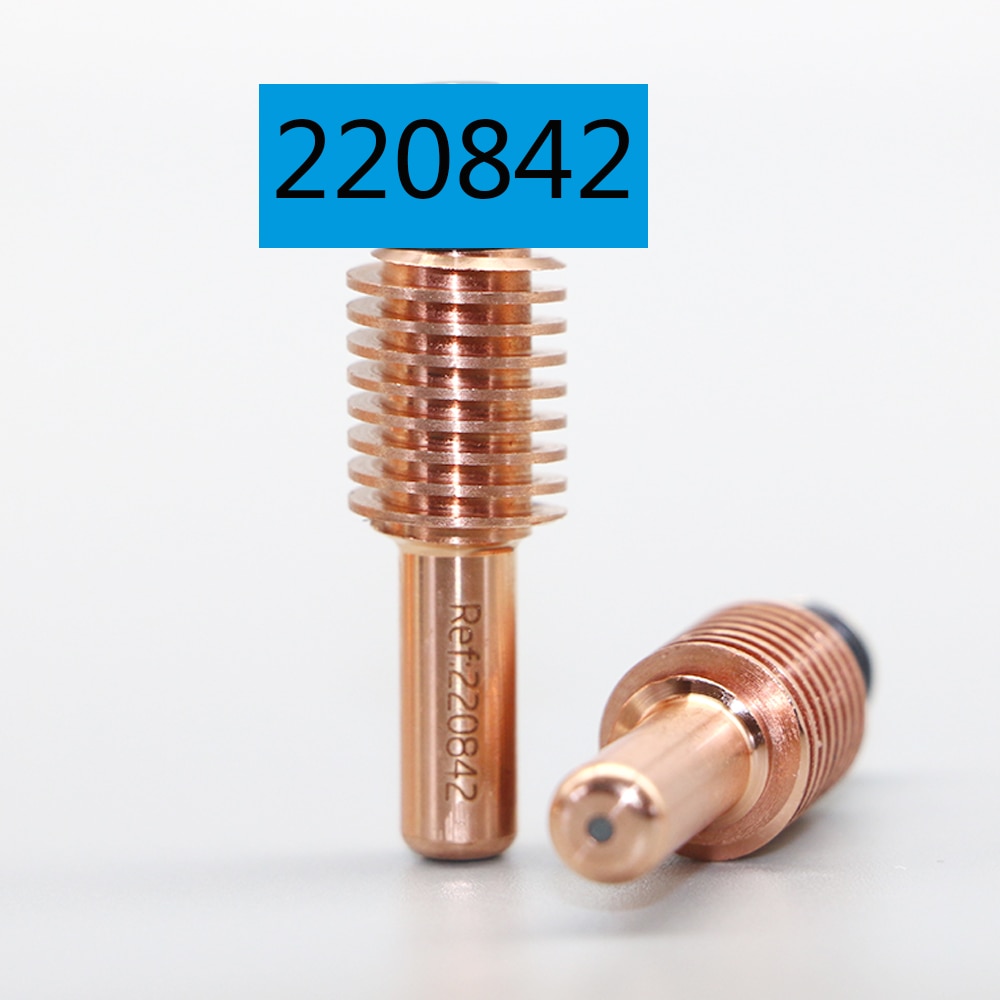 Skärbrännare 105a elektrod 220842 munstycke 220990 plasmaskärmaskin förbrukningsvaror 25 uppsättningar elektroder + munstycke