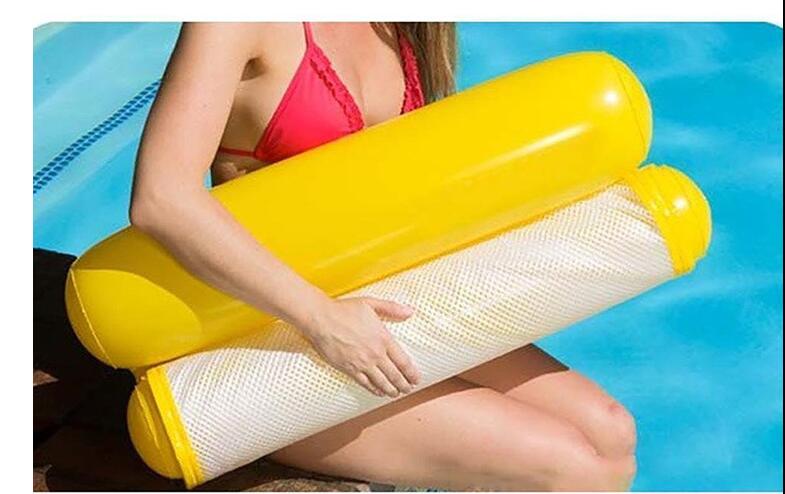 Ins-stijl zwembad opblaasbare stoel, draagbare opblaasbare stoel voor zwembad, opvouwbare opblaasbare bank, zwemspeelgoed
