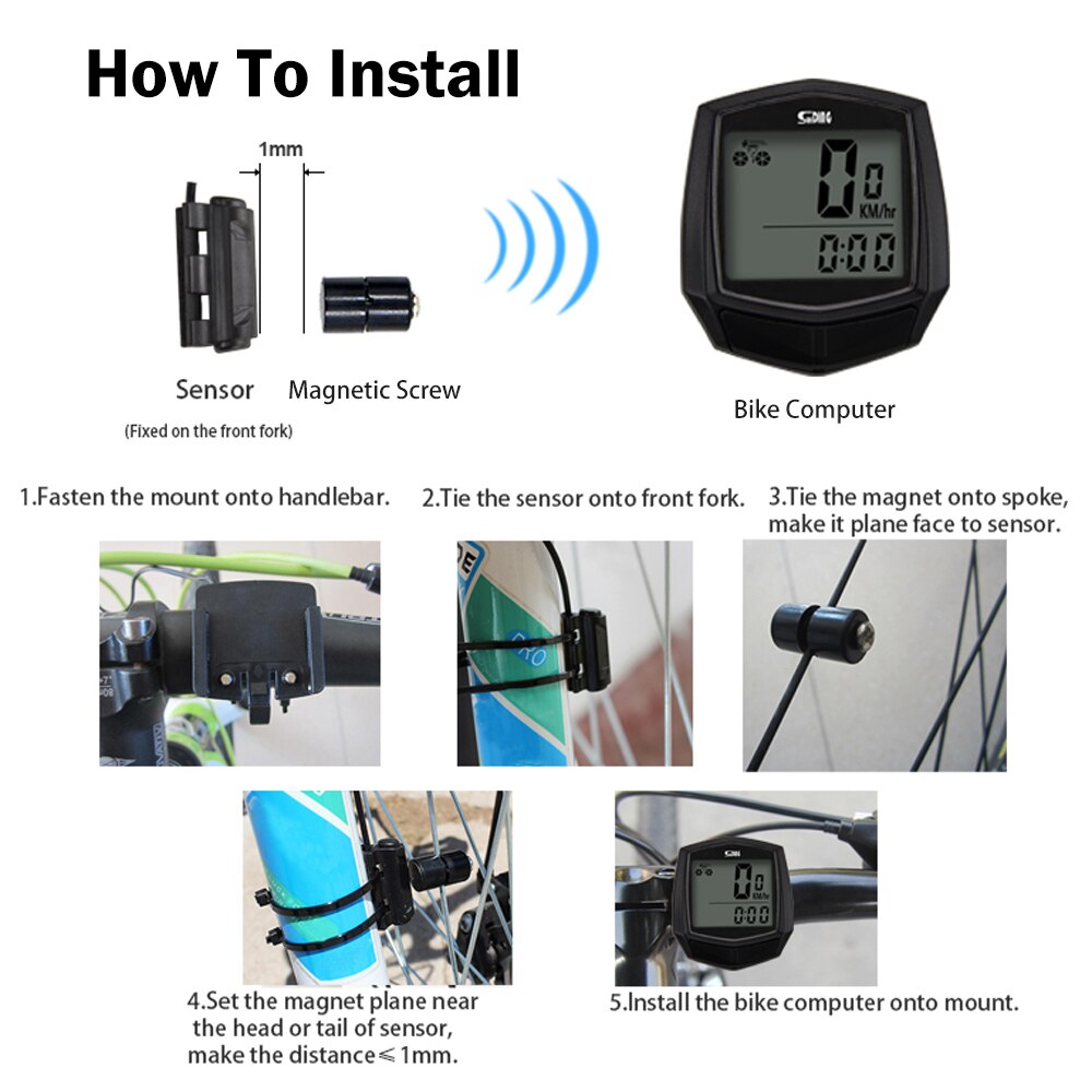 Excellent Cycling Computer Wired Type Bike Computer Rainproof LCD Screen Bicycle Computer 2022 Fast