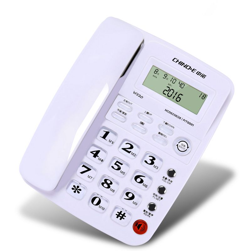 Home Office Desk Wired Telephone Display Caller ID Landline Phone Desktop Corded Telephone