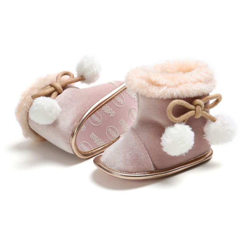 Inverno Del bambino Stivali Ragazze Scarpe Wram più Velluto Russia bambini scarpe calde scarpe stivali di pelliccia del Faux delle ragazze pantofole