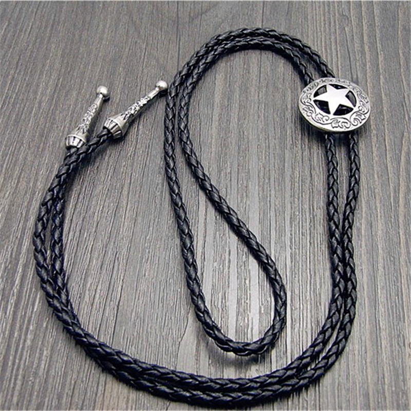 Western Cowboy Star Bolo Tie Rodeo Dance Necktie Bola Tie