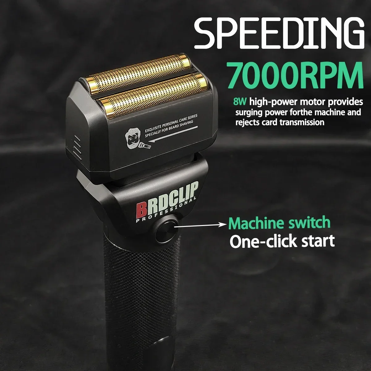 BRDCLIP 363 7000 tr/min Double anneau rasoir alternatif 2025 nouvelle tondeuse à cheveux professionnelle LED affichage Machine blanchisseur couteau à barbe