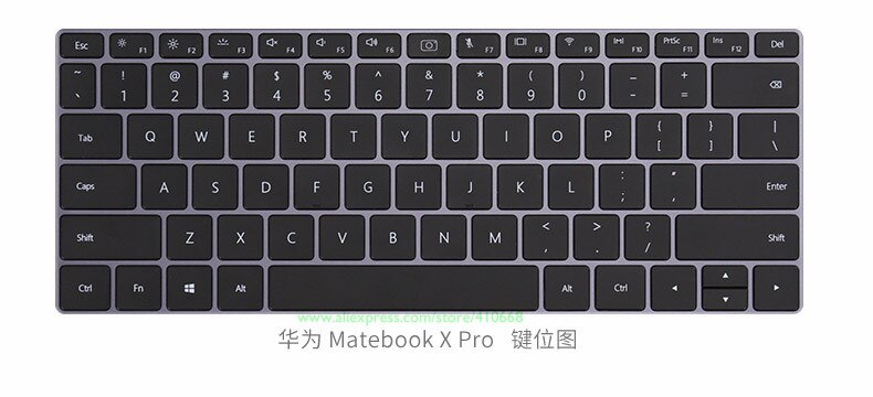 For Huawei Matebook X Pro 13.9" Laptop Ultra Clear TPU laptop Keyboard Cover Skin Protector Mate book X Pro