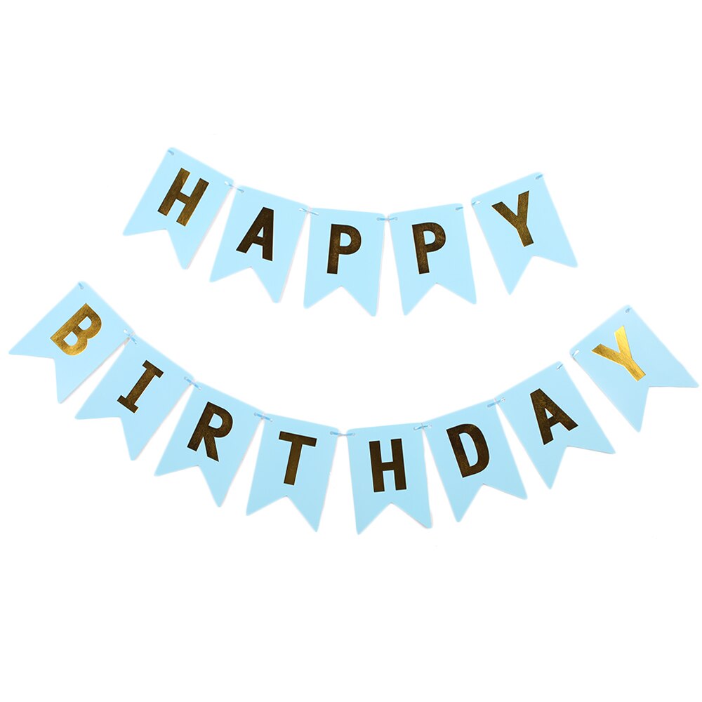 Paper Bunting Garland Banners Flags Happy Birthday Banner For Kids Birthday Party Baby Shower Party Decoration Bnaner: 3