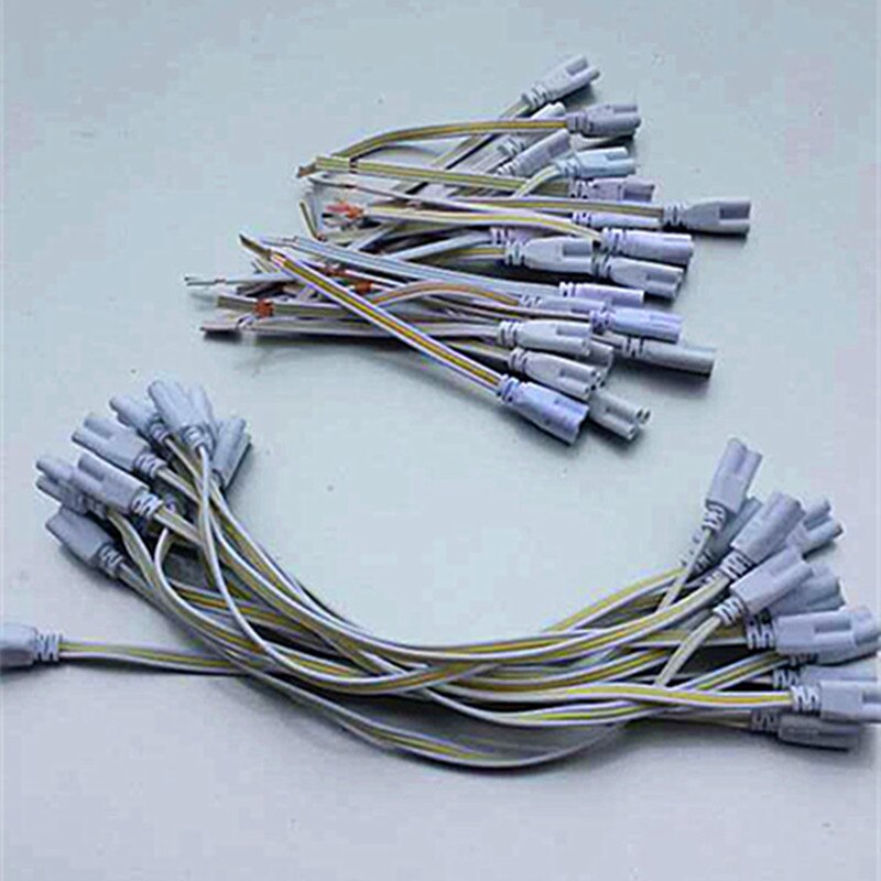 Connecteur de Tube LED T8, 3 broches, 50cm, 3 phases, T4 T5, éclairage Led, connexion de fil à Double extrémité, 30CM