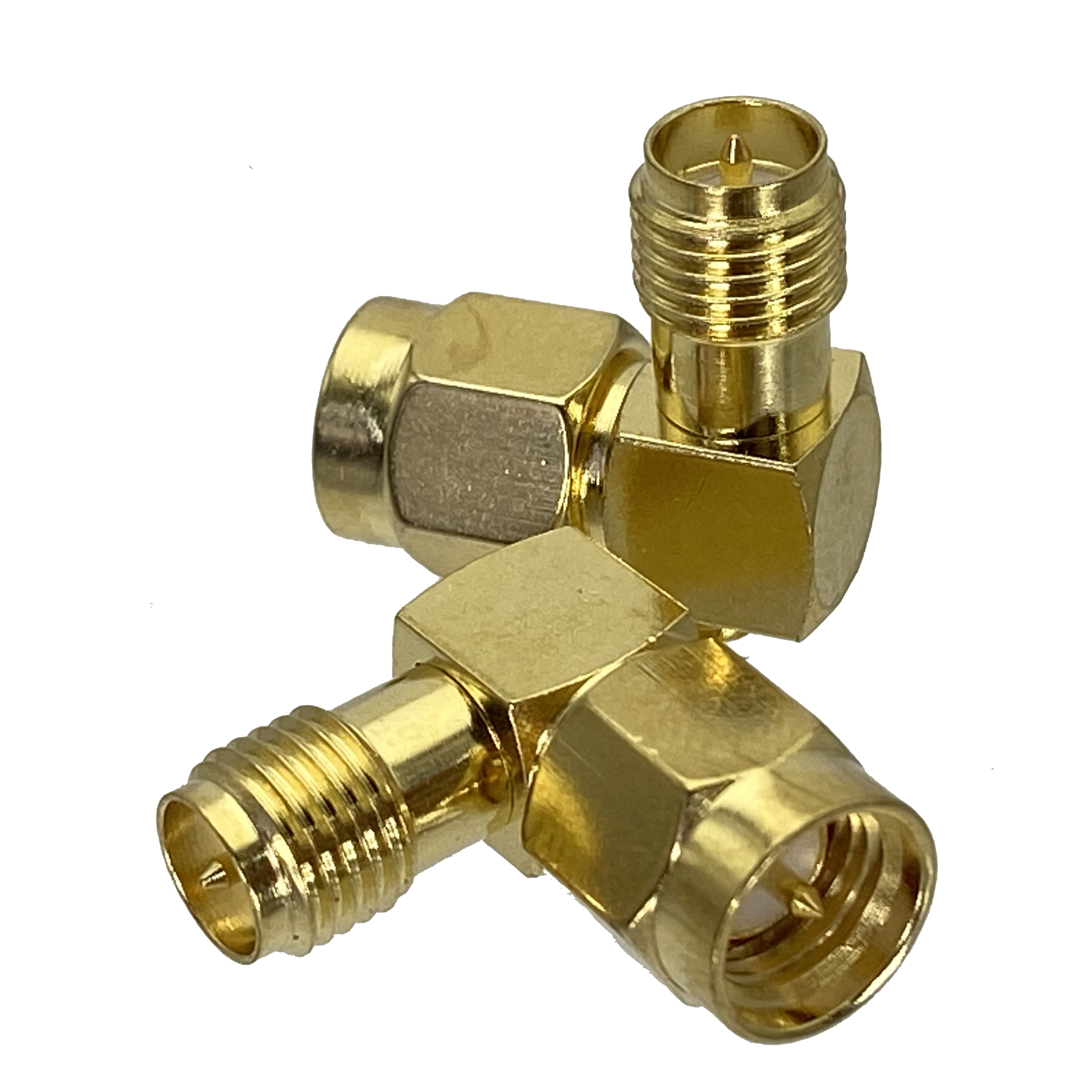 Adaptador SMA/RP-SMA a SMA/RPSMA enchufe macho y conector hembra conector Coaxial RF recto y de ángulo recto 1 Uds: Rosa