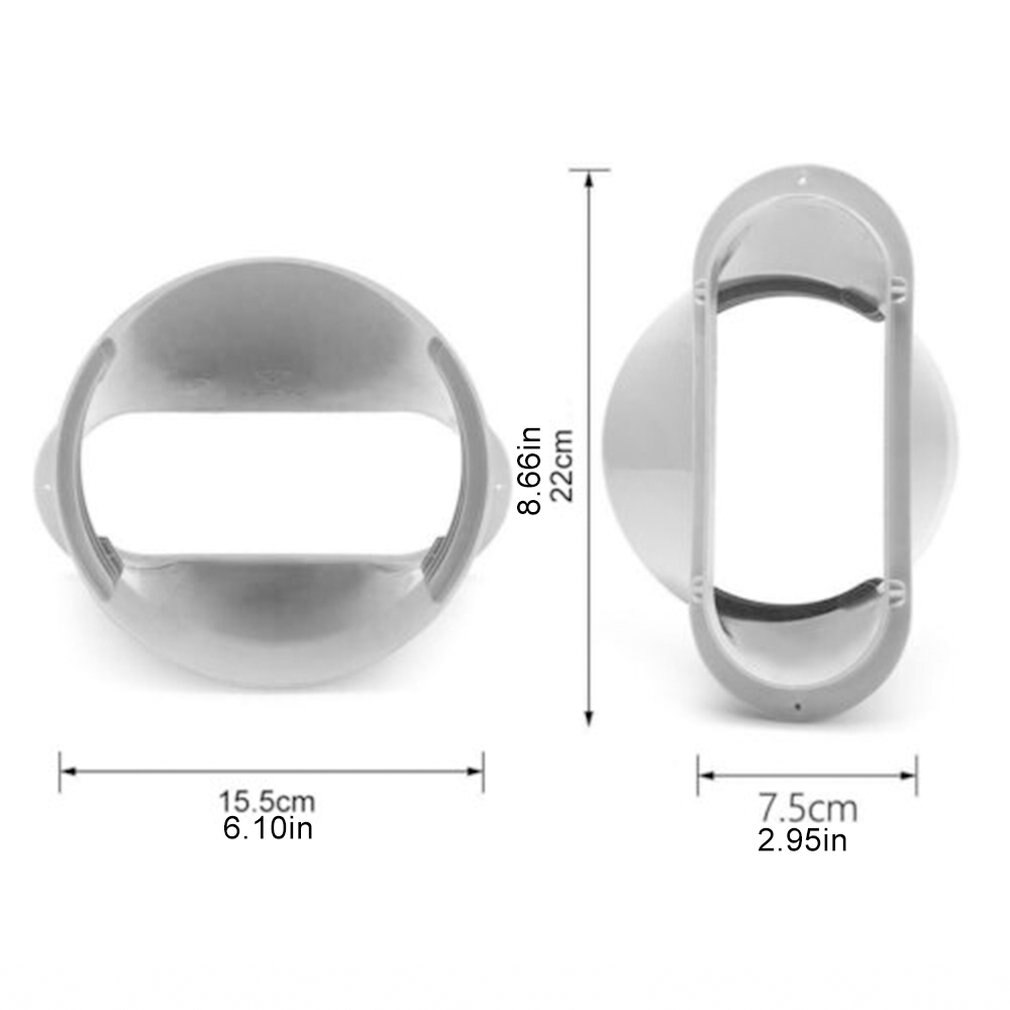 Portable Air Conditioner Window Slide Kit Plate Exhaust Hose Connector FIN Adaptor for Household Portable