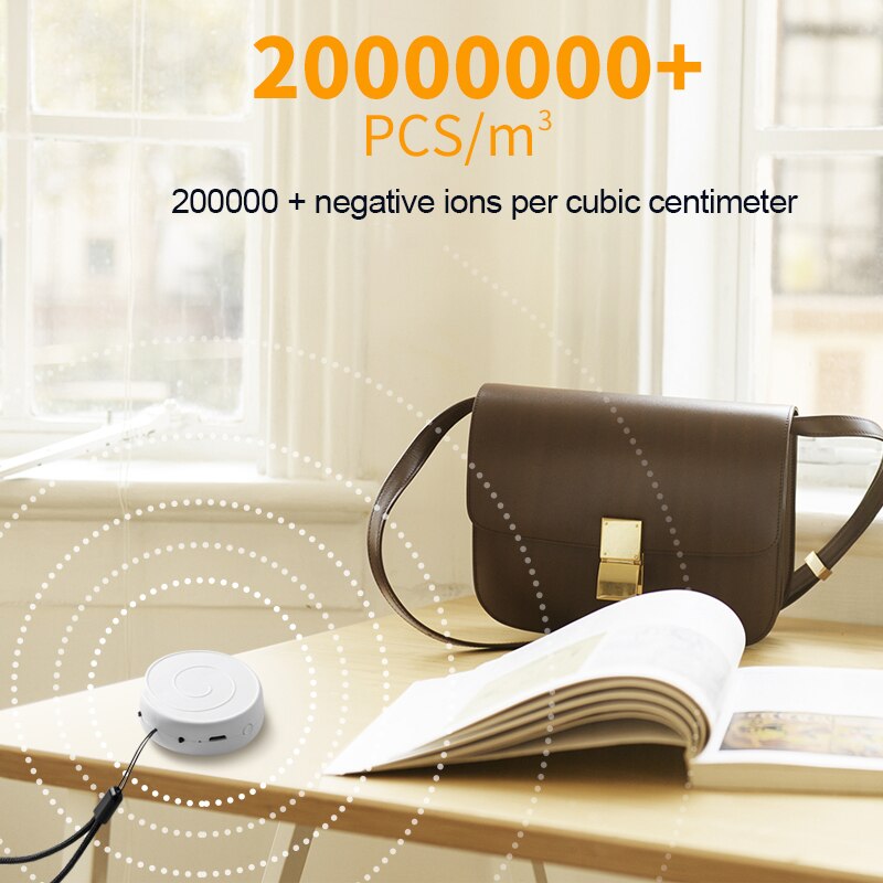 Lolly Vorm Wearable Ketting Mini Draagbare Usb Air Cleaner Negatieve Lon Generator Lage Noise Luchtreiniger
