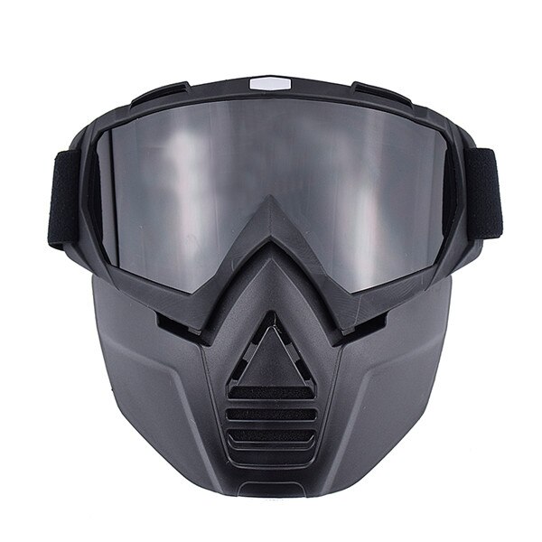 VEMAR Goggles Motorcycle Protective Gears Flexible Cross Helmet Face Mask Motocross Goggles Dirt Bike UTV Eyewear Gear Glasses: Black Lens