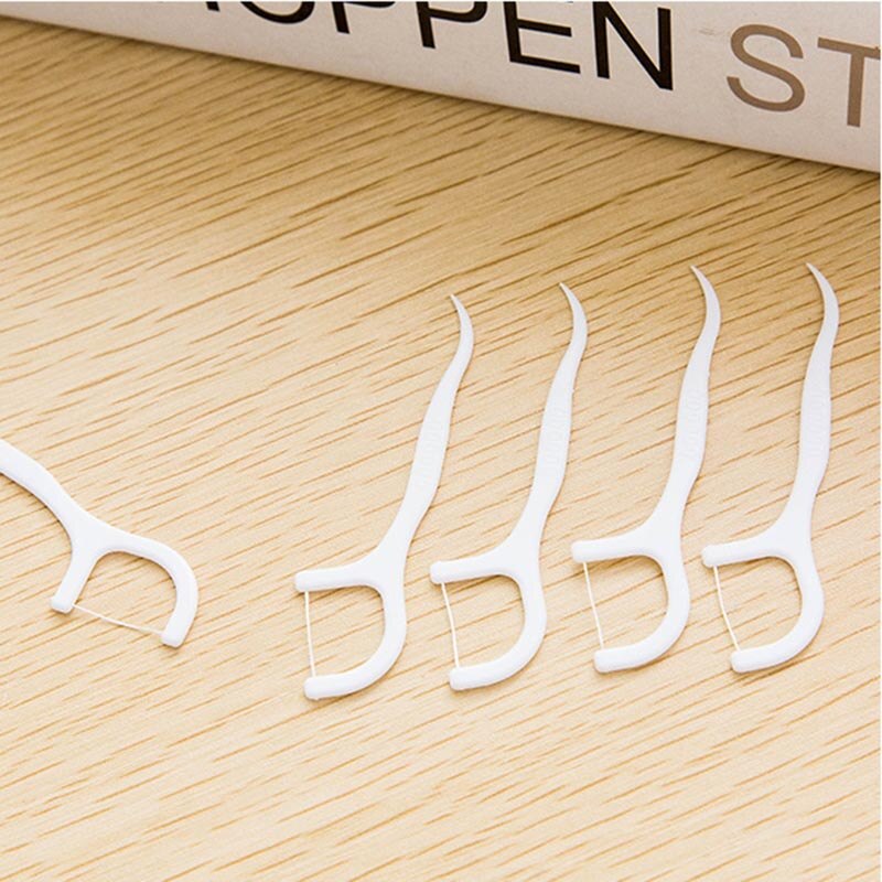 Beliebte 20 stücke Baby Zahnseide Interdentalbürste Weiß Zähne Stock Zahnstocher Oral Pflege