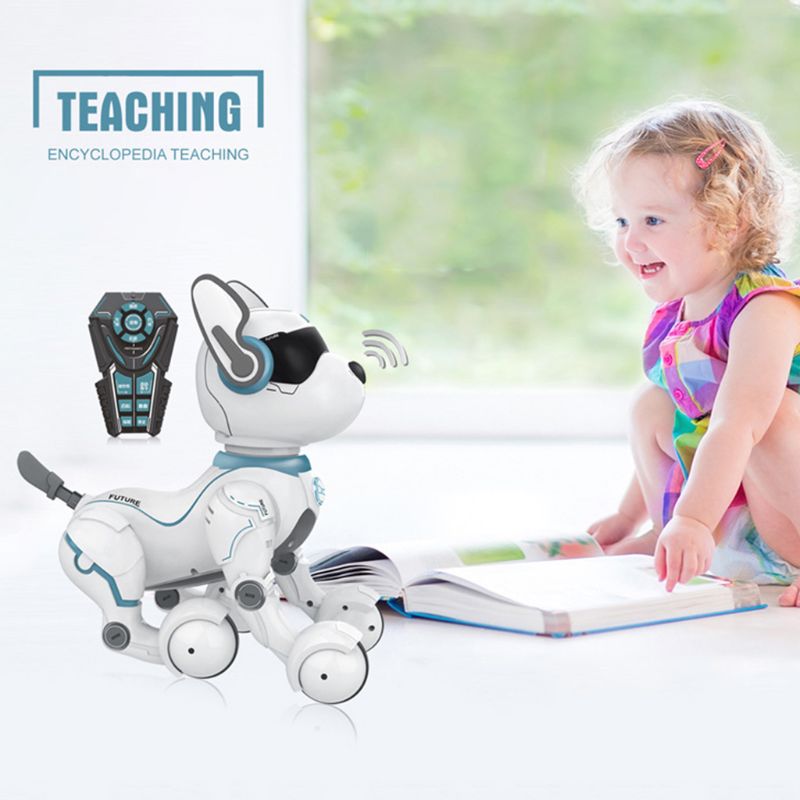 Remote Control Robot Dog Toy for Kids Early Education Toy Intelligent Programming Smart Stunt Puppy Robot