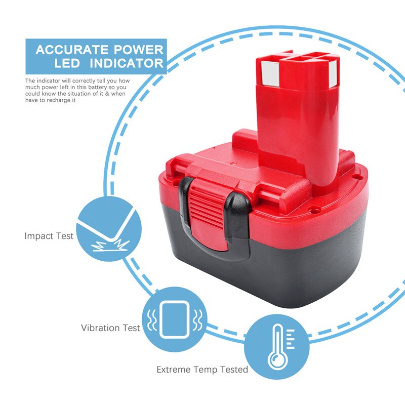 Bonacell akku für bosch 038 14.4v 3500 mah, wiederaufladbarer akku für elektrowerkzeuge, akku-bohrschrauber, ersatz für 3660ck l30