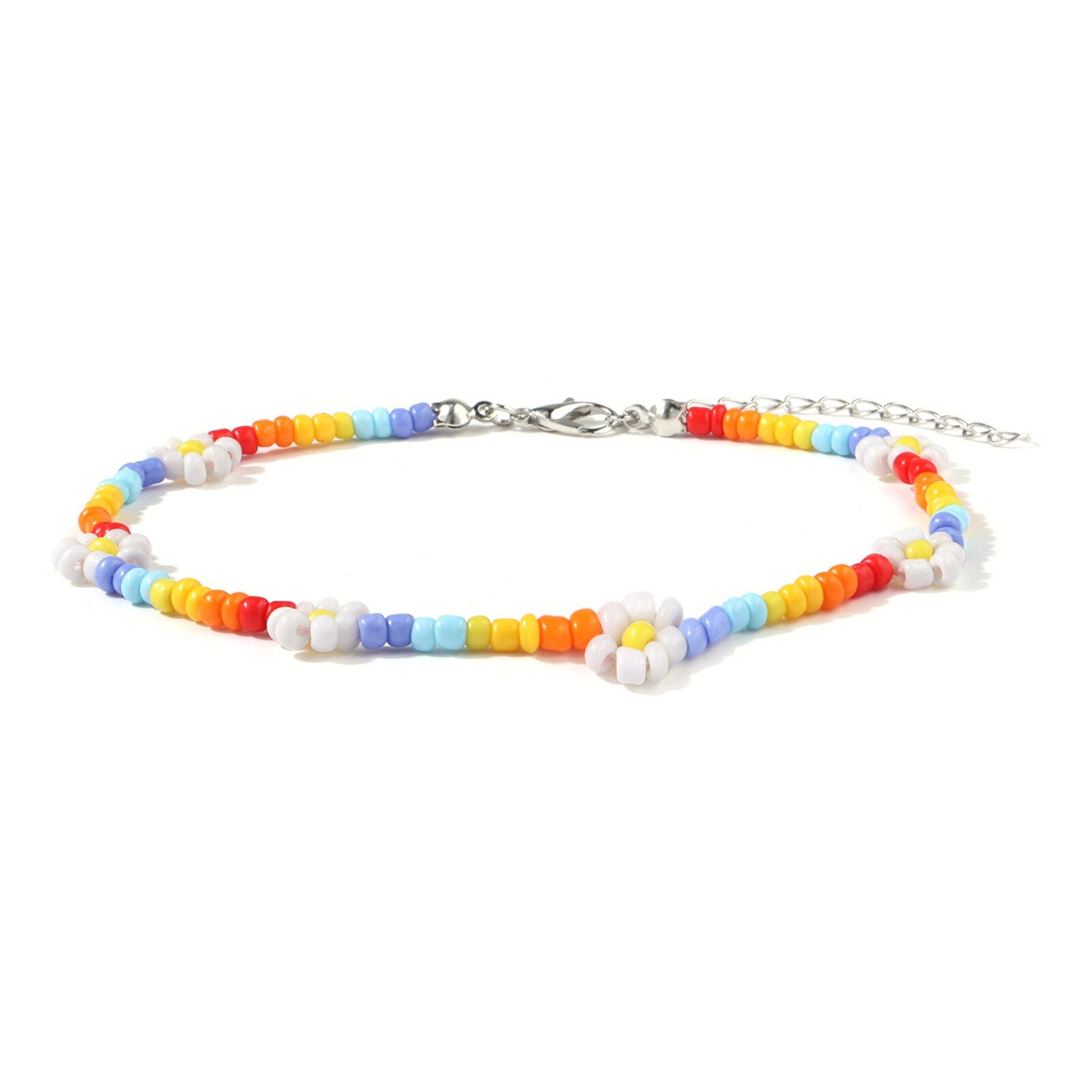 Bohemien Blume Daidy Bunte Perlen Fußkettchen Für Frauen Party Einstellbare Armbinde Auf Bein Fuß Sommer Strand Schmuck: 3