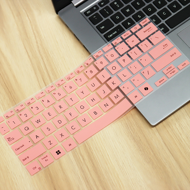 Silicone Laptop Keyboard Cover Skin Protector For ASUS Zenbook A14 OLED UX3407 UX3407Q UX3407QA UX 3407 QA 14 inch: Gold