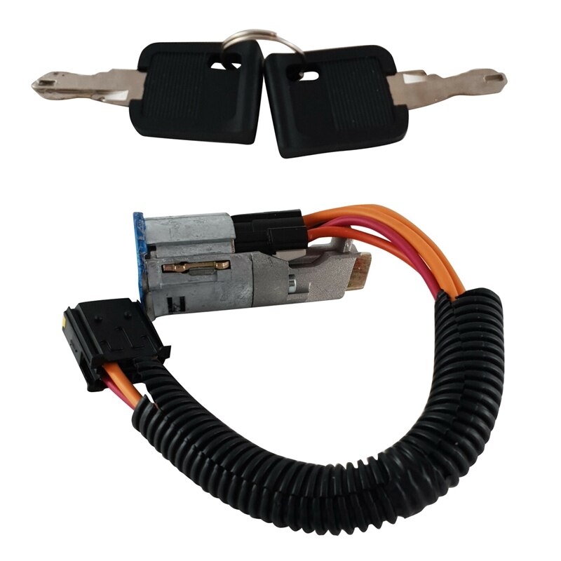 Ignition Switch Lock Barrel & Keys Compatible With For Renault Clio Mk2 1998 - 2005